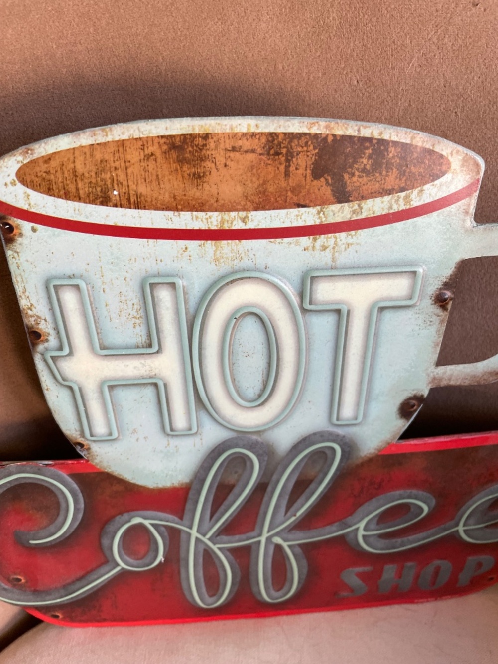 50's Vintage Style Coffee Shop Tin Wall Sign - Picture 3 of 9